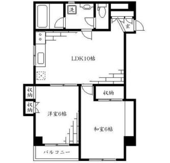 東京都台東区千束４丁目 賃貸マンション 2LDK